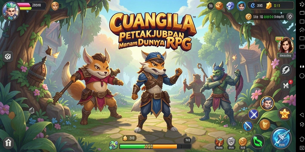 Screenshot CUANGILA menampilkan aksi seru dalam gameplay RPG.