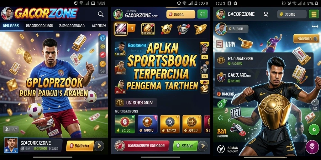 Screenshot GACORZONE menampilkan pengalaman taruhan olahraga yang mendebarkan.