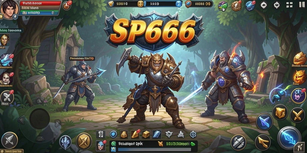 Gameplay epik dalam dunia fantasi SP666.