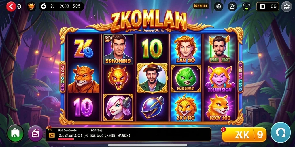 Tampilan gameplay ZK9 yang penuh warna dan menarik.