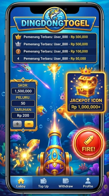 Tampilan antarmuka aplikasi dingdongtogel yang intuitif.